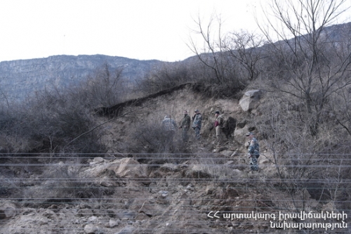 MES: Activated Landslide Zone in Tumanyan Community, Lori Region, Is Not Residential Area