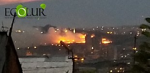 Big Fire in Tsitsernakaberd